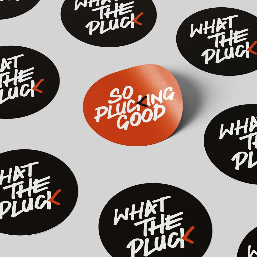 Get-Plucked-Sticker-Designs Get Plucked Sticker Designs